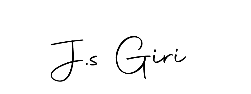 Make a beautiful signature design for name J.s Giri. With this signature (Autography-DOLnW) style, you can create a handwritten signature for free. J.s Giri signature style 10 images and pictures png