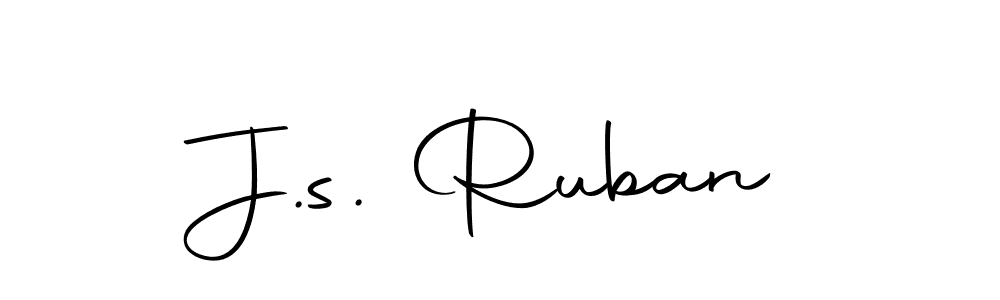 How to make J.s. Ruban signature? Autography-DOLnW is a professional autograph style. Create handwritten signature for J.s. Ruban name. J.s. Ruban signature style 10 images and pictures png