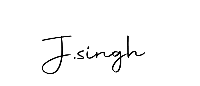 Design your own signature with our free online signature maker. With this signature software, you can create a handwritten (Autography-DOLnW) signature for name J.singh. J.singh signature style 10 images and pictures png