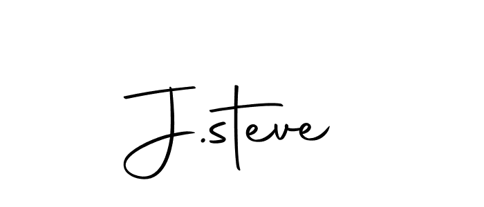 Create a beautiful signature design for name J.steve. With this signature (Autography-DOLnW) fonts, you can make a handwritten signature for free. J.steve signature style 10 images and pictures png