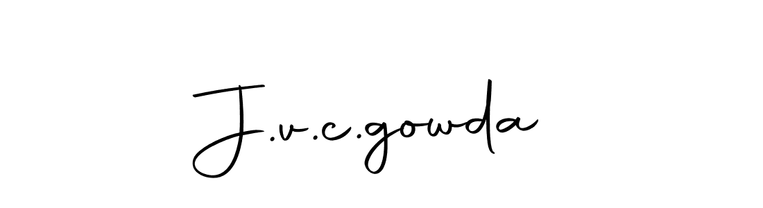 The best way (Autography-DOLnW) to make a short signature is to pick only two or three words in your name. The name J.v.c.gowda include a total of six letters. For converting this name. J.v.c.gowda signature style 10 images and pictures png