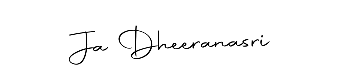 How to make Ja Dheeranasri signature? Autography-DOLnW is a professional autograph style. Create handwritten signature for Ja Dheeranasri name. Ja Dheeranasri signature style 10 images and pictures png