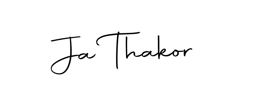 Create a beautiful signature design for name Ja Thakor. With this signature (Autography-DOLnW) fonts, you can make a handwritten signature for free. Ja Thakor signature style 10 images and pictures png