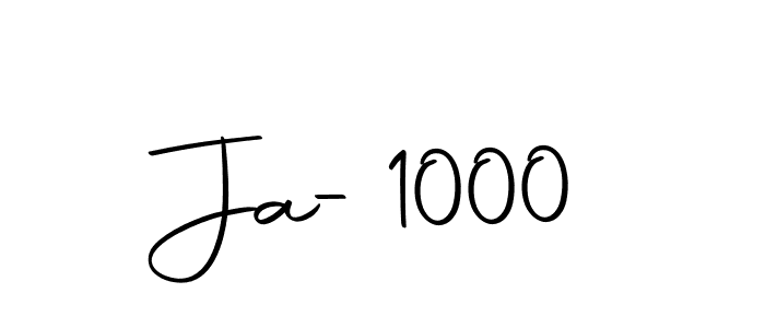 Design your own signature with our free online signature maker. With this signature software, you can create a handwritten (Autography-DOLnW) signature for name Ja-1000. Ja-1000 signature style 10 images and pictures png