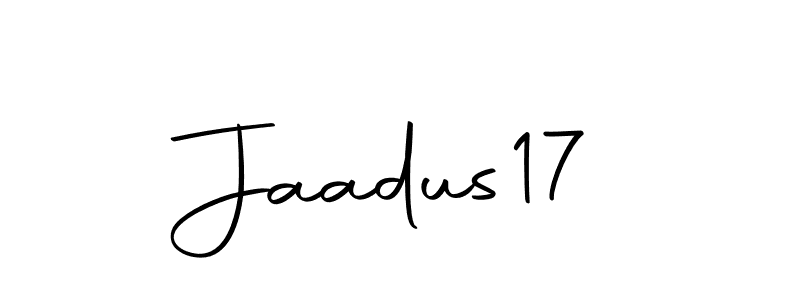 Similarly Autography-DOLnW is the best handwritten signature design. Signature creator online .You can use it as an online autograph creator for name Jaadus17. Jaadus17 signature style 10 images and pictures png