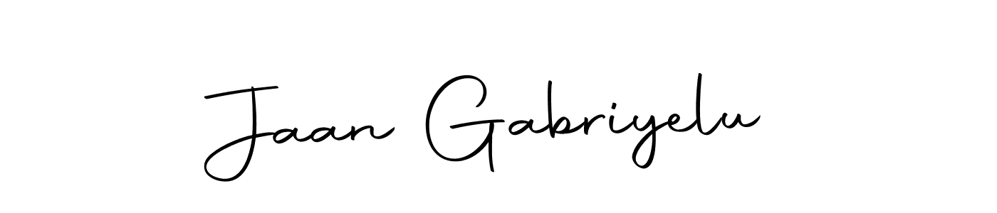 Make a beautiful signature design for name Jaan Gabriyelu. With this signature (Autography-DOLnW) style, you can create a handwritten signature for free. Jaan Gabriyelu signature style 10 images and pictures png