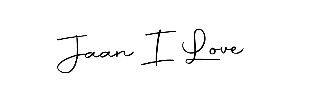 Make a short Jaan I Love signature style. Manage your documents anywhere anytime using Autography-DOLnW. Create and add eSignatures, submit forms, share and send files easily. Jaan I Love signature style 10 images and pictures png