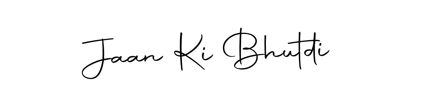 How to make Jaan Ki Bhutdi name signature. Use Autography-DOLnW style for creating short signs online. This is the latest handwritten sign. Jaan Ki Bhutdi signature style 10 images and pictures png