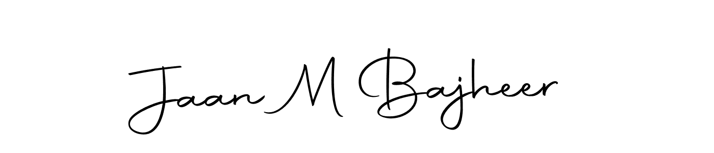 Create a beautiful signature design for name Jaan M Bajheer. With this signature (Autography-DOLnW) fonts, you can make a handwritten signature for free. Jaan M Bajheer signature style 10 images and pictures png