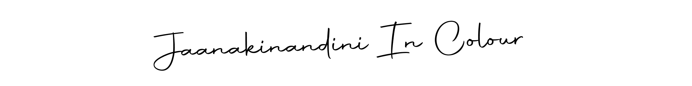 Here are the top 10 professional signature styles for the name Jaanakinandini In Colour. These are the best autograph styles you can use for your name. Jaanakinandini In Colour signature style 10 images and pictures png