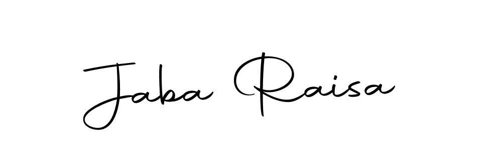 How to make Jaba Raisa signature? Autography-DOLnW is a professional autograph style. Create handwritten signature for Jaba Raisa name. Jaba Raisa signature style 10 images and pictures png