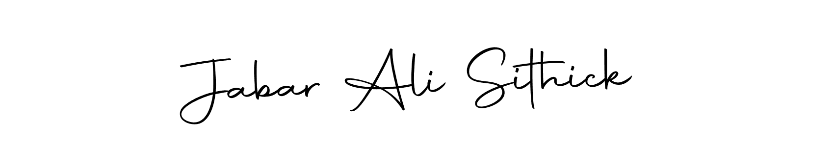 Also we have Jabar Ali Sithick name is the best signature style. Create professional handwritten signature collection using Autography-DOLnW autograph style. Jabar Ali Sithick signature style 10 images and pictures png