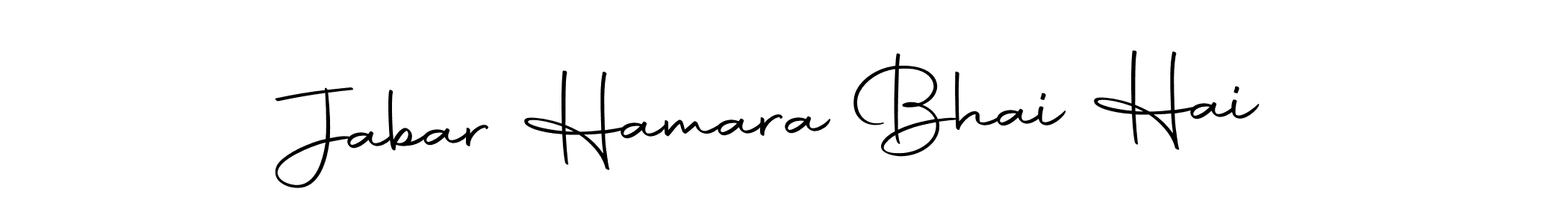 How to make Jabar Hamara Bhai Hai name signature. Use Autography-DOLnW style for creating short signs online. This is the latest handwritten sign. Jabar Hamara Bhai Hai signature style 10 images and pictures png