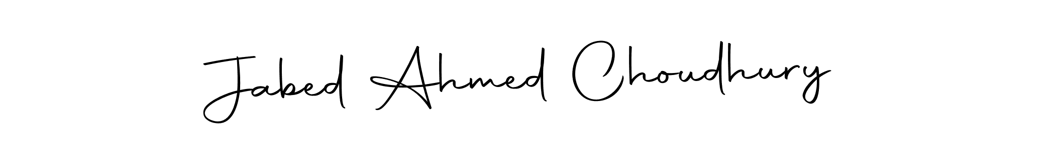 Make a beautiful signature design for name Jabed Ahmed Choudhury. Use this online signature maker to create a handwritten signature for free. Jabed Ahmed Choudhury signature style 10 images and pictures png