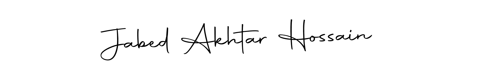 Create a beautiful signature design for name Jabed Akhtar Hossain. With this signature (Autography-DOLnW) fonts, you can make a handwritten signature for free. Jabed Akhtar Hossain signature style 10 images and pictures png