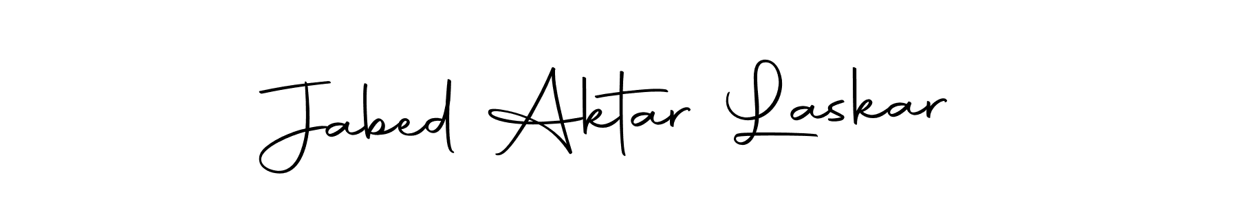 Also we have Jabed Aktar Laskar name is the best signature style. Create professional handwritten signature collection using Autography-DOLnW autograph style. Jabed Aktar Laskar signature style 10 images and pictures png