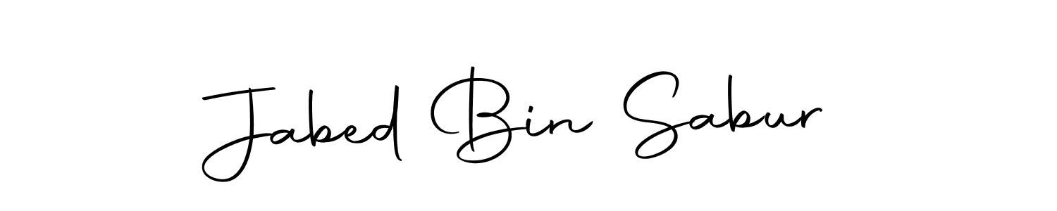 Design your own signature with our free online signature maker. With this signature software, you can create a handwritten (Autography-DOLnW) signature for name Jabed Bin Sabur. Jabed Bin Sabur signature style 10 images and pictures png