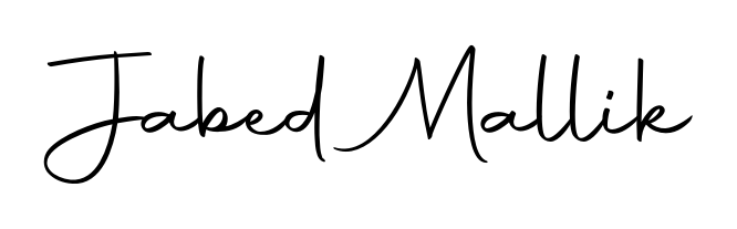 Download transparent PNG signature for name Jabed Mallik styled with Autography-DOLnW font. Ready to paste directly into PDF and Word agreements. Jabed Mallik signature style 10 images and pictures png