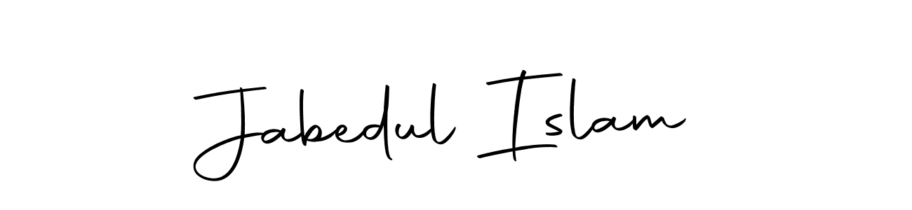 Make a beautiful signature design for name Jabedul Islam. With this signature (Autography-DOLnW) style, you can create a handwritten signature for free. Jabedul Islam signature style 10 images and pictures png