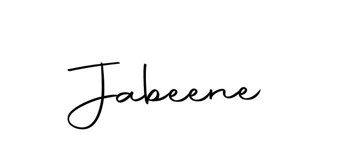 How to make Jabeene signature? Autography-DOLnW is a professional autograph style. Create handwritten signature for Jabeene name. Jabeene signature style 10 images and pictures png