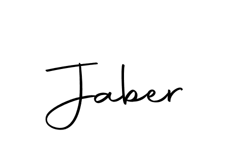 Create a beautiful signature design for name Jaber. With this signature (Autography-DOLnW) fonts, you can make a handwritten signature for free. Jaber signature style 10 images and pictures png