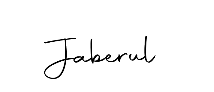 Use a signature maker to create a handwritten signature online. With this signature software, you can design (Autography-DOLnW) your own signature for name Jaberul. Jaberul signature style 10 images and pictures png