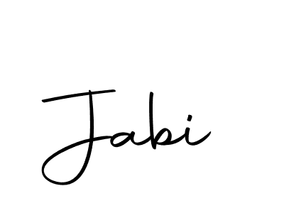 Create a beautiful signature design for name Jabi. With this signature (Autography-DOLnW) fonts, you can make a handwritten signature for free. Jabi signature style 10 images and pictures png