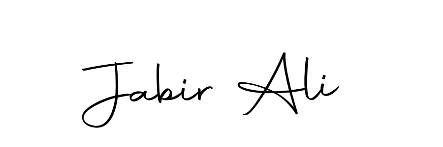 Create a beautiful signature design for name Jabir Ali. With this signature (Autography-DOLnW) fonts, you can make a handwritten signature for free. Jabir Ali signature style 10 images and pictures png