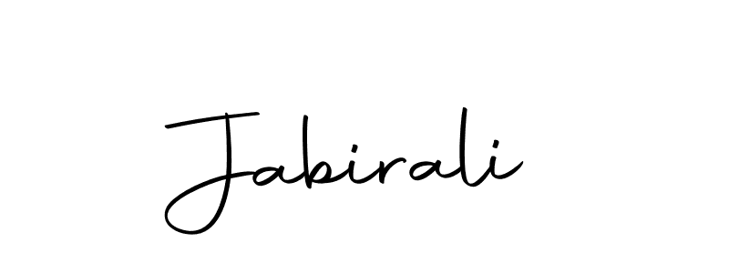 Use a signature maker to create a handwritten signature online. With this signature software, you can design (Autography-DOLnW) your own signature for name Jabirali. Jabirali signature style 10 images and pictures png