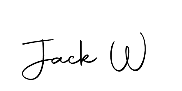 How to make Jack W name signature. Use Autography-DOLnW style for creating short signs online. This is the latest handwritten sign. Jack W signature style 10 images and pictures png