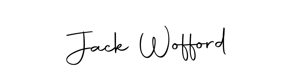 How to make Jack Wofford name signature. Use Autography-DOLnW style for creating short signs online. This is the latest handwritten sign. Jack Wofford signature style 10 images and pictures png