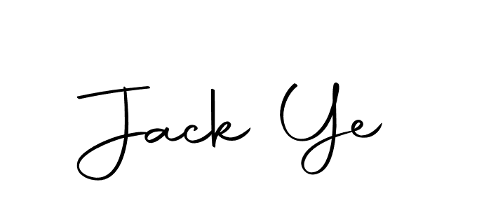 Create a beautiful signature design for name Jack Ye. With this signature (Autography-DOLnW) fonts, you can make a handwritten signature for free. Jack Ye signature style 10 images and pictures png