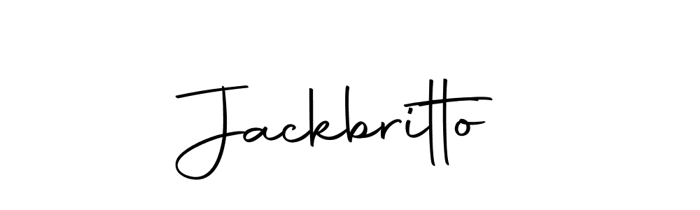 Use a signature maker to create a handwritten signature online. With this signature software, you can design (Autography-DOLnW) your own signature for name Jackbritto. Jackbritto signature style 10 images and pictures png