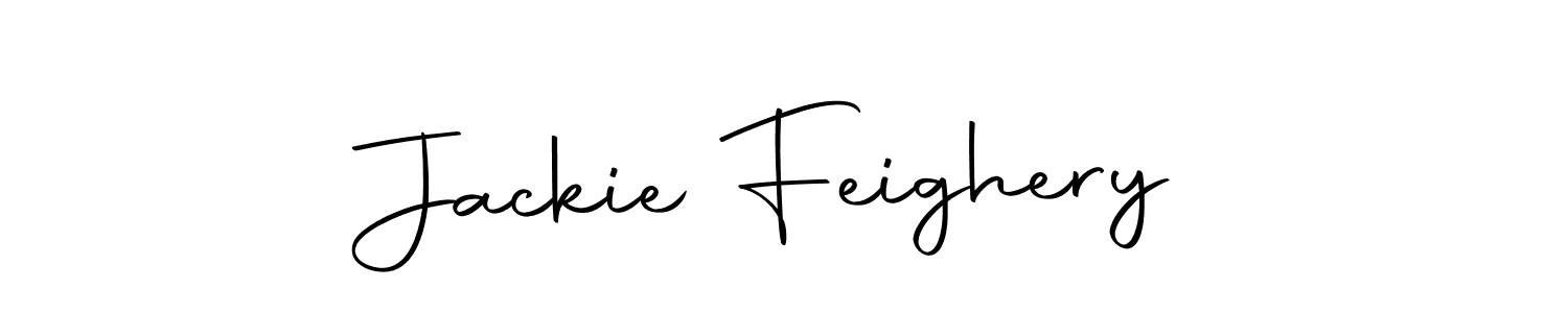 Design your own signature with our free online signature maker. With this signature software, you can create a handwritten (Autography-DOLnW) signature for name Jackie Feighery. Jackie Feighery signature style 10 images and pictures png