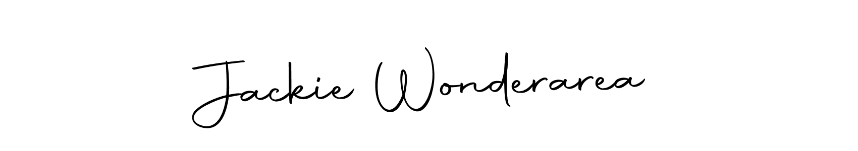 Create a beautiful signature design for name Jackie Wonderarea. With this signature (Autography-DOLnW) fonts, you can make a handwritten signature for free. Jackie Wonderarea signature style 10 images and pictures png