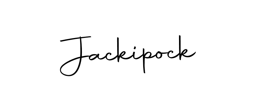 Create a beautiful signature design for name Jackipock. With this signature (Autography-DOLnW) fonts, you can make a handwritten signature for free. Jackipock signature style 10 images and pictures png