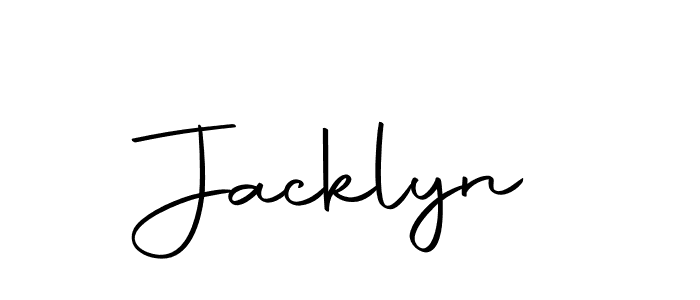 Make a beautiful signature design for name Jacklyn. With this signature (Autography-DOLnW) style, you can create a handwritten signature for free. Jacklyn signature style 10 images and pictures png
