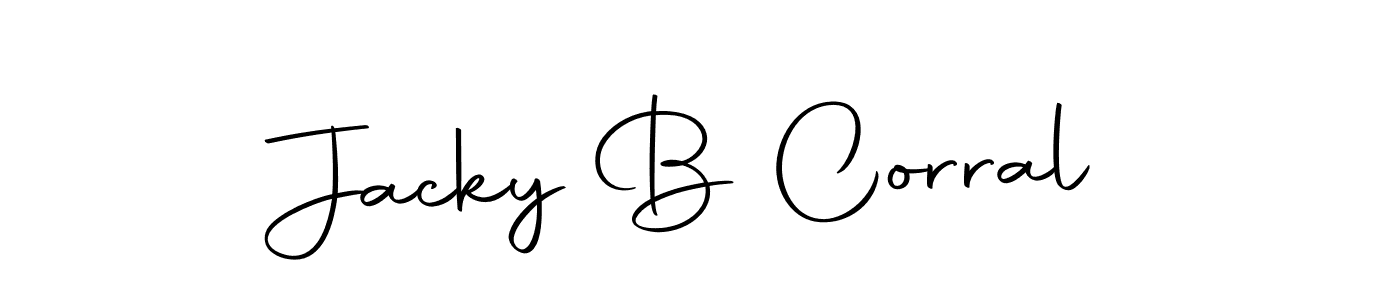 Make a beautiful signature design for name Jacky B Corral. Use this online signature maker to create a handwritten signature for free. Jacky B Corral signature style 10 images and pictures png
