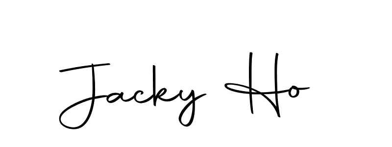 You should practise on your own different ways (Autography-DOLnW) to write your name (Jacky Ho) in signature. don't let someone else do it for you. Jacky Ho signature style 10 images and pictures png
