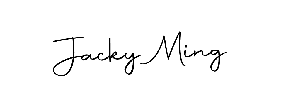 Design your own signature with our free online signature maker. With this signature software, you can create a handwritten (Autography-DOLnW) signature for name Jacky Ming. Jacky Ming signature style 10 images and pictures png