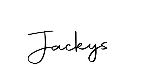 The best way (Autography-DOLnW) to make a short signature is to pick only two or three words in your name. The name Jackys include a total of six letters. For converting this name. Jackys signature style 10 images and pictures png