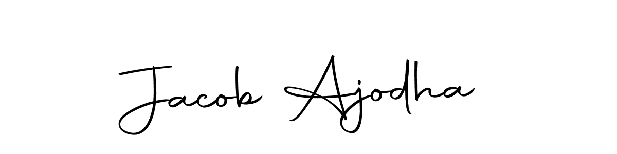 Design your own signature with our free online signature maker. With this signature software, you can create a handwritten (Autography-DOLnW) signature for name Jacob Ajodha. Jacob Ajodha signature style 10 images and pictures png