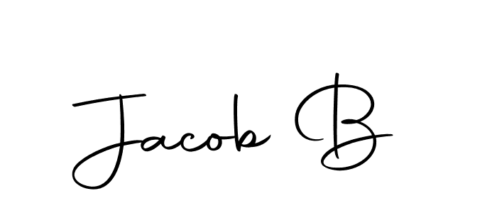 Design your own signature with our free online signature maker. With this signature software, you can create a handwritten (Autography-DOLnW) signature for name Jacob B. Jacob B signature style 10 images and pictures png