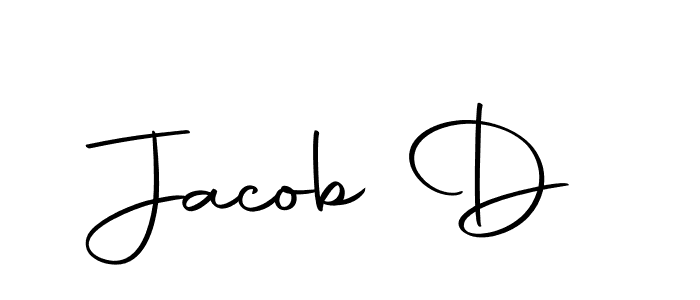 How to make Jacob D name signature. Use Autography-DOLnW style for creating short signs online. This is the latest handwritten sign. Jacob D signature style 10 images and pictures png