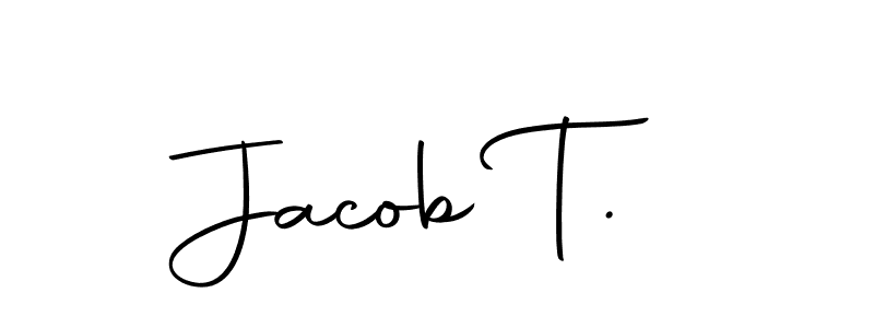 Create a beautiful signature design for name Jacob T.. With this signature (Autography-DOLnW) fonts, you can make a handwritten signature for free. Jacob T. signature style 10 images and pictures png