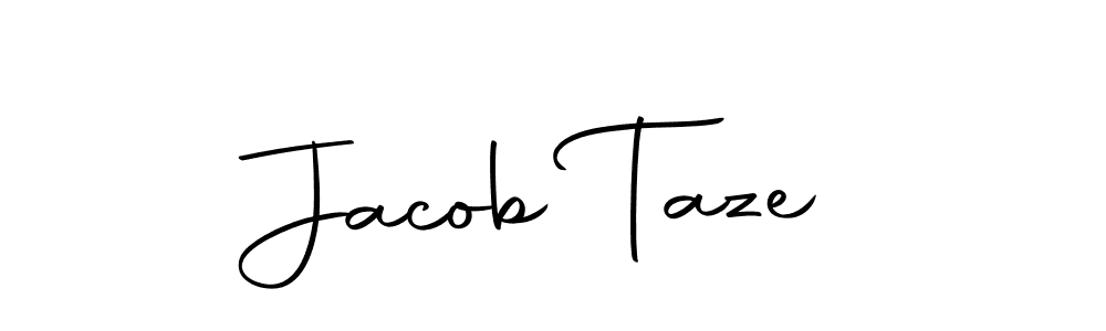 How to make Jacob Taze name signature. Use Autography-DOLnW style for creating short signs online. This is the latest handwritten sign. Jacob Taze signature style 10 images and pictures png