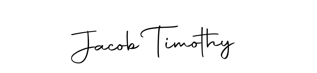 Create a beautiful signature design for name Jacob Timothy. With this signature (Autography-DOLnW) fonts, you can make a handwritten signature for free. Jacob Timothy signature style 10 images and pictures png