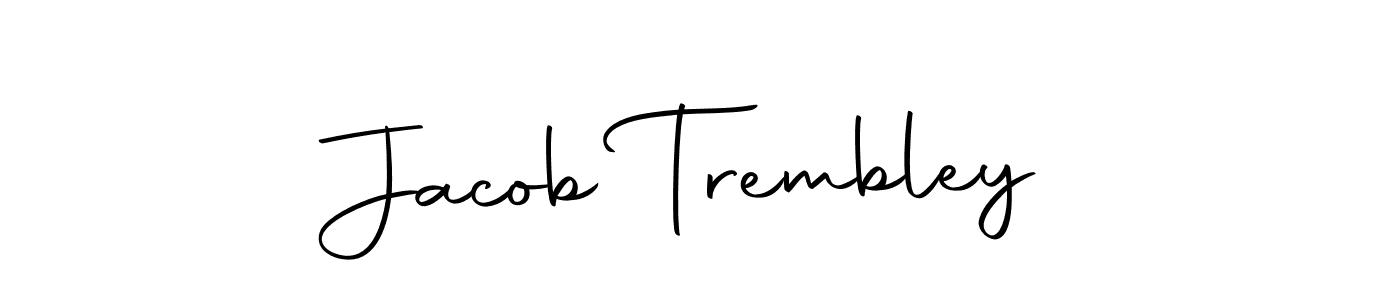 You should practise on your own different ways (Autography-DOLnW) to write your name (Jacob Trembley) in signature. don't let someone else do it for you. Jacob Trembley signature style 10 images and pictures png