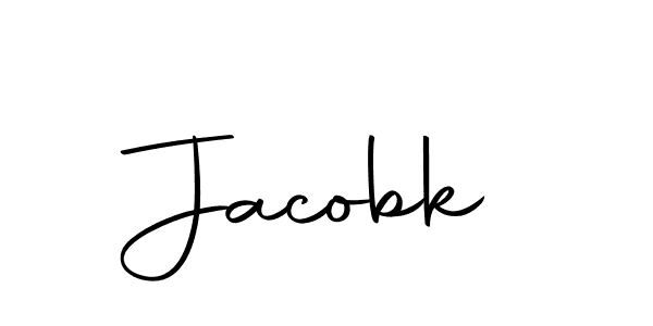 Design your own signature with our free online signature maker. With this signature software, you can create a handwritten (Autography-DOLnW) signature for name Jacobk. Jacobk signature style 10 images and pictures png