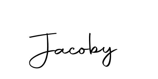 Make a beautiful signature design for name Jacoby. With this signature (Autography-DOLnW) style, you can create a handwritten signature for free. Jacoby signature style 10 images and pictures png